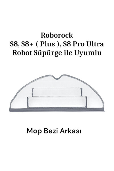 ROPALDE Σετ ανταλλακτικών 8 τεμαχίων συμβατό με Roborock S8, S8+ (Plus), S8 Pro Ultra Robot Vacuum Cleaner