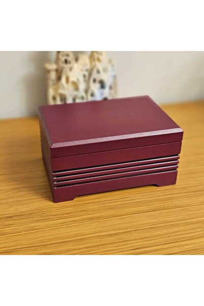 Tekir Store evinizi güzelleştirin Wooden 6 Compartment Clock Box, Decorative Custom Painted Đorda Clock Accessory Orchestra