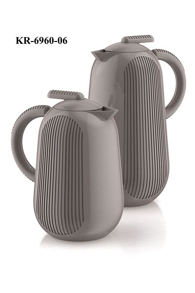 Kroos Cross Thermos for Tea and Coffee with a Capacity of 1 Liter and 0.5 Liter, Available in Various Colors