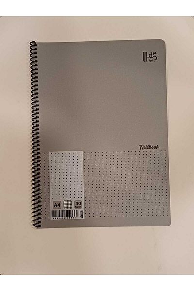 ASATAK U-Deep Notebook 40 Sheets Checkered School Notebook Pp Cover