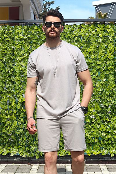 EydaMoon Men's 2 Piece Suit Regular 100% Cotton Breathable Fabric Lycra Tracksuit Set
