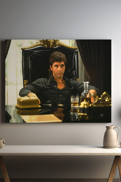 Store Aşkın Uğruna: Tony Montana Premium Kanvas Tablo Seti