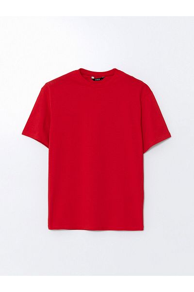 LC Waikiki Ανδρικό T-Shirt από βαμβακερό χτενισμένο λαιμό