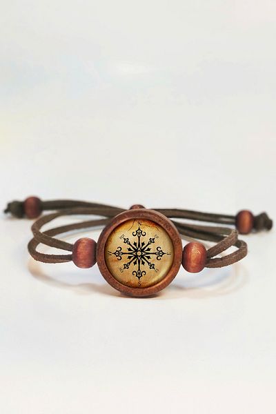 Tahtakolik Wooden Compass Bracelet