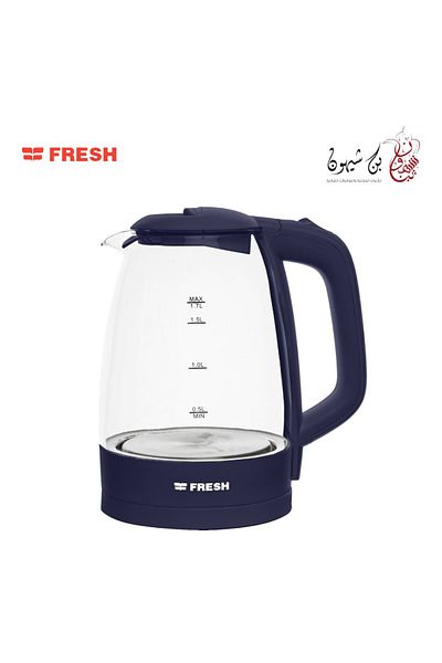 Fresh Fresh Glass Kettle Blue -- EGK17000