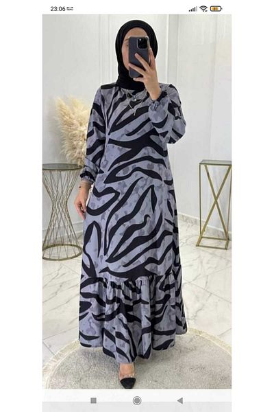 MODA Digital Printing Hijab Dress