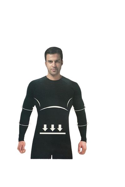 Generic مشد  رياضي طويل الأكمام   للرجال،