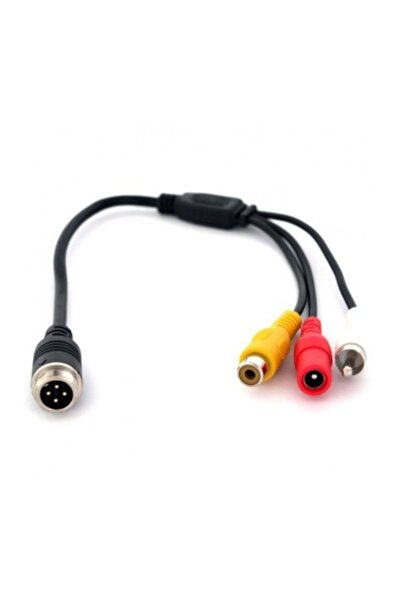 Genel Markalar 4 Pin Erkek  Rca Görüntü Dişi + Rca Ses Erkek + Dc Dişi Çeviri...