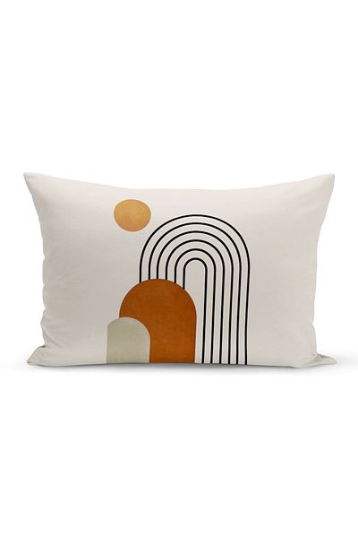 Bertille Home Minimalist Series Double Sided Digital Printed Throw Pillow Cover