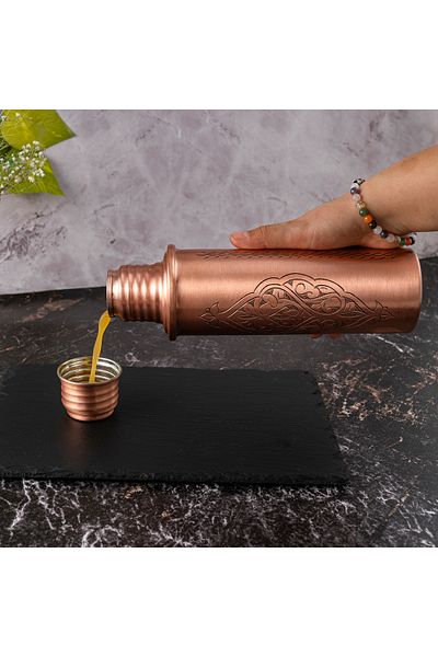 DMT COPPER HOME Motivational Water Bottle - Water Bottle Gym Water Bottle - Bpa Free