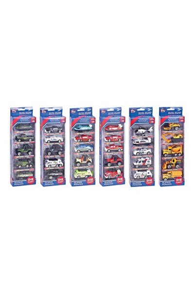 Fidan oyuncak مجموعة من 5 سيارات معدنية