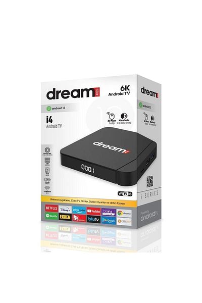 Dreamstar I4 أندرويد 14 تي في بوكس |   الدقة 6K |   4-32