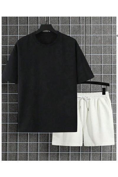 Minikelya Oversize 2-piece set with CAR LOGO shorts