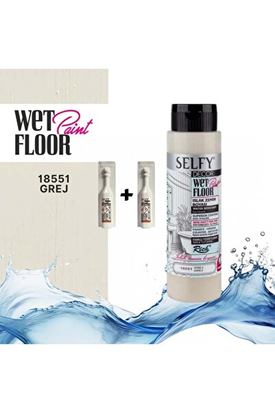 Rich SELFY DECOR ISLAK ZEMİN BOYASI 500 CC GREJ  +2 ADET KATALİZÖR
