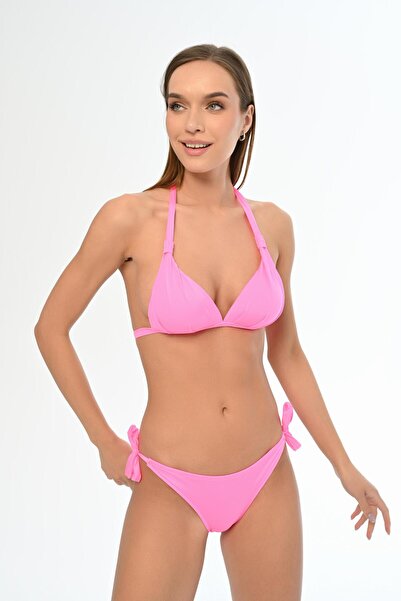 AQUAVİVA Aquaviva Kadın Fuşya Üçgen Yarım Dolgulu Kleopatra Bikini Takımı