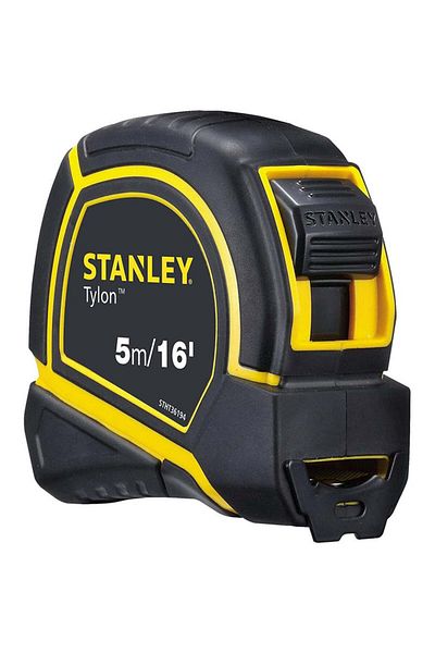 Stanley Stanley Taillon Handheld Tape Measure - Professional Short Tape Measure with Rubber Case and Side Stand