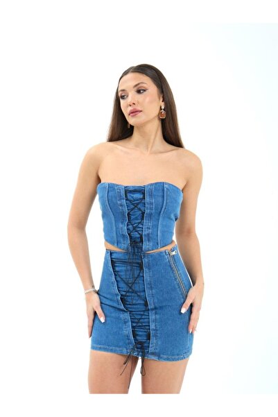 Cbm Eyesof 6923 Jeans Suit-Blue
