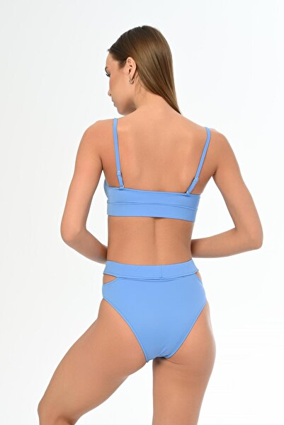 AQUAVİVA Aquaviva Жіночий синій бікіні з бретельками Theodora з декольте