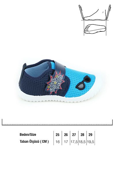 GEZER Papuci pentru copii - Pantofi pentru școală pentru creșă, cu tălpi moi anti-alunecare și velcro, lavabili