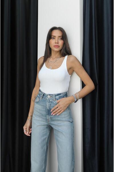 Havoş Ecru Hollow Neck Tank Top