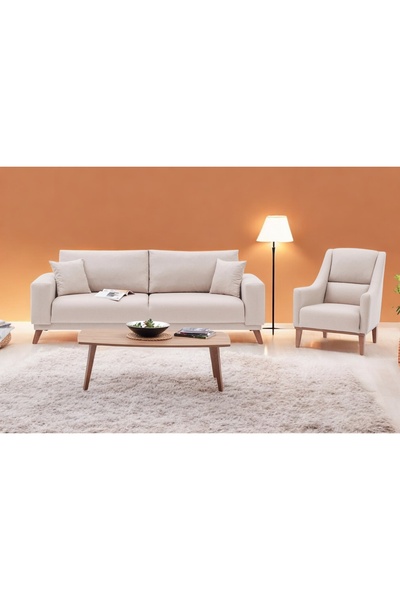 Vivense LEGO YATAKLI KOLTUK TAKIMI, KREM