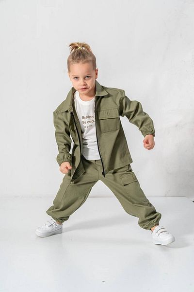 MeaShop Boy's Gabardine Fabric 3-Piece Eid Suit / T-Shirt, Jacket, Pants Set