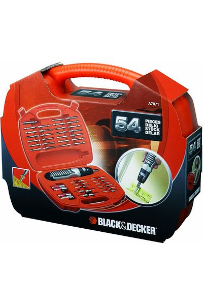 Black&Decker BLACK+DECKER 54 Piece Alkaline Screwdriver and Screwdriving Set A7071-XJ