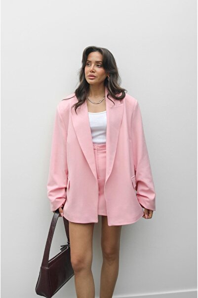 Havoş Pink Helena Jacket Skirt Suit