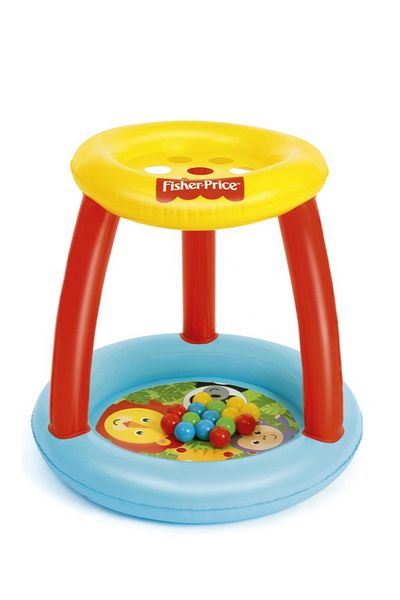 BESTWAY Fisher-Price Animal Friends Ball Pit 35" x 35" x 33"/"/89cm x 89cm x 84cm - 26-93541