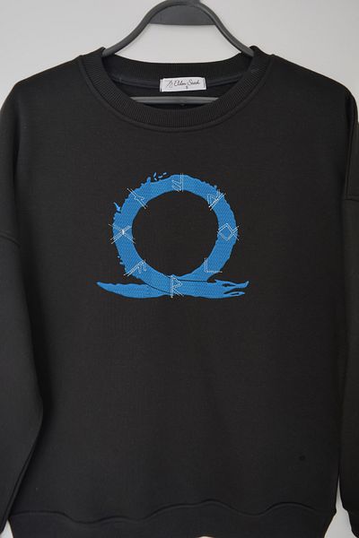 EldenStitch Hanorac oversize unisex brodat God Of War