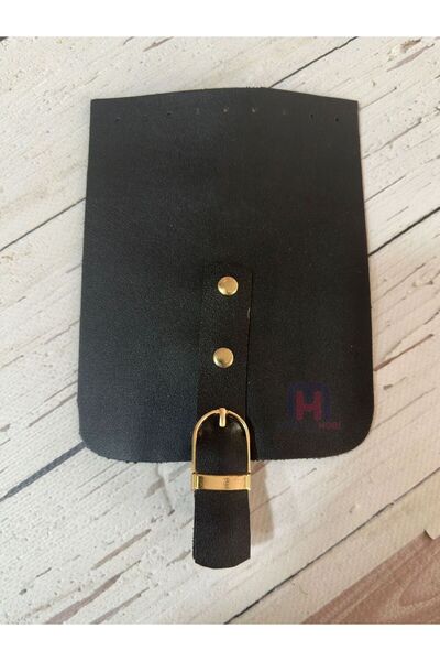 miraylahobi غطاء جلدي مقاس 12x16 سم باللون الأسود