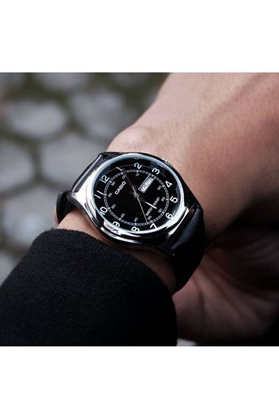 Casio Casio Analog Watch with Leather Strap MTP-V006L-1B2UDF