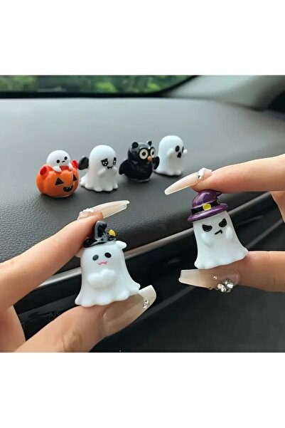 evdeki atölyem 6’lı Halloween mini sevimli biblolar