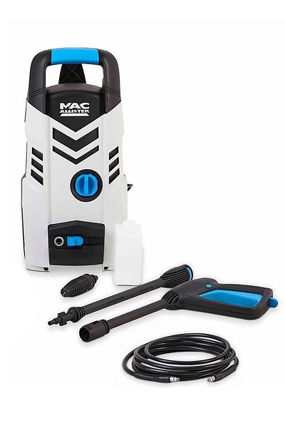 Mac Allister 100 Bar Pressure Washer 1300 watt with Self-Priming Ideal For Home Garden And Car