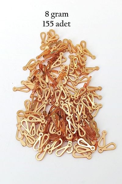 Mu Art Oya Evening Dress Bracelet Necklace Plexi Metallic Plastic Sequin Gold Color 8 Grams 155 Pieces - Bnc482