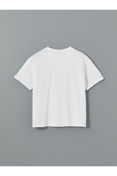 LC Waikiki Tricou pentru fete cu gât crew de sezon nou - S5BE45Z4