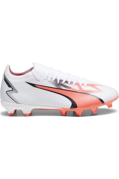 Puma Men's White Ultra Match Fg/Ag Football Shoes 107347 -01