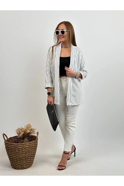 GLİA Striped Double Sleeve Jacket
