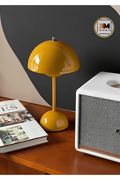 BEKAZE Modern Retro Mantar Masa Lambası, Dokunmatik Led Abajur