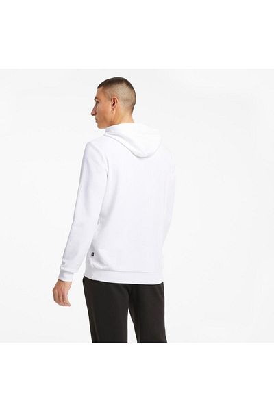 Puma Ανδρικό λευκό Ess Big Logo Hoodie Tr Sweatshirt 586688-02