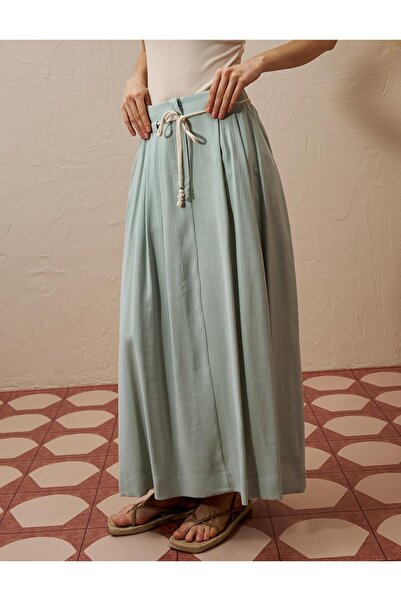 KYR Φούστα από ρεγιόν με πλισέ Aqua Green