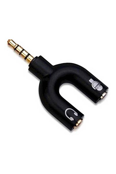Generic موزع سماعة رأس صوتي مقاس 3.5 مم على شكل حرف U - أسود