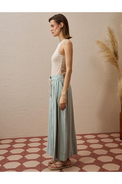 KYR Φούστα από ρεγιόν με πλισέ Aqua Green