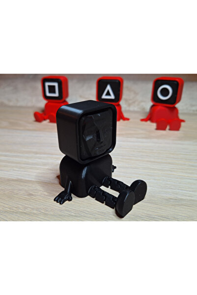 Uzman3D Squid Game Sevimli 4'lü Karakter Figür Seti