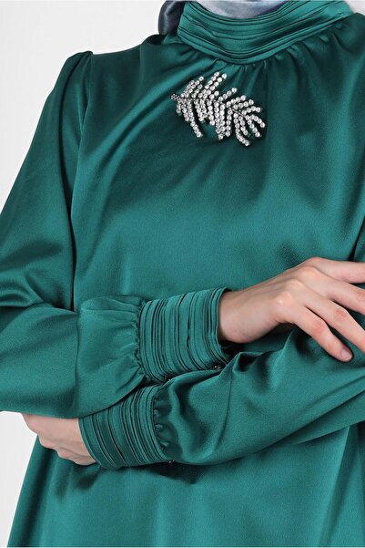 Alvina ACCESSORY DETAILED SATIN TUNIC 43523