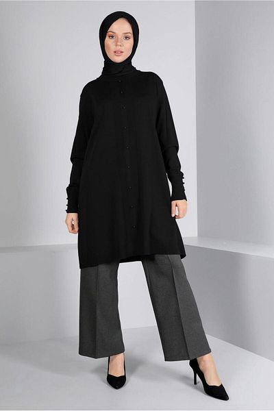 Alvina Knitwear Tunic 42010 - Bead Detailed