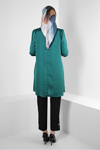 Alvina ACCESSORY DETAILED SATIN TUNIC 43523