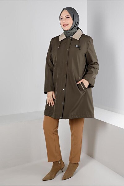 Alvina Παλτό με κουκούλα και τσέπη με κουμπωτό 90270