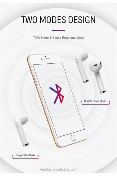 Generic Wireless Headphone Hifi Twins True Wireless Earbuds I7/i7s Tws Earphone Mini Tws In Ear Bt Earphone