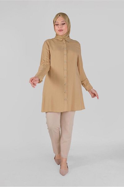 Alvina Boydandan Buttoned Embroidered Tunic - 20135